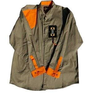 Master Sportsman Shooting Hunting Rugged Outdoor Beige Khaki Shirt Size XL NWT